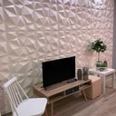 Ver imagem 4 de 20 Placas 3d Pvc Revestimento Parede Diamante - 25cm