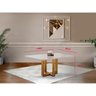 Mesa de Jantar 6 Lugares em Madeira Maciça Lisy Com Tampo de Vidro 160cm - Móveis Mix - 4