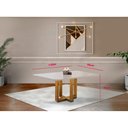 Ver imagem 4 de Mesa de Jantar 6 Lugares em Madeira Maciça Lisy Com Tampo de Vidro 160cm - Móveis Mix