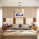 Ver imagem 2 de Cabeceira Sleep Movelove para Cama Casal/queen/king com 2 Criados Cinamomo/off White