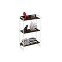 Ver imagem 4 de Estante Dynamica 60x30x104cm c/03 Prateleiras Carvalho Dark / Est.Branca