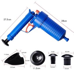 Desentupidor Manual Lorben Pistola Alta Pressão Vaso Sanitário Pia Ralo Gt6229 - 7