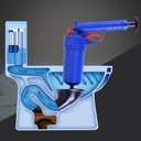 Ver imagem 6 de Desentupidor Manual Lorben Pistola Alta Pressão Vaso Sanitário Pia Ralo Gt6229