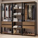 Ver imagem 1 de Guarda-roupa Closet Modulado Valencia 4 Gavetas 199cm Madesa 02