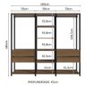 Guarda-roupa Closet Modulado Valencia 4 Gavetas 199cm Madesa 02 - 4