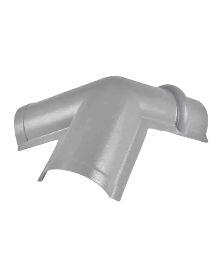 Cumeeira Triangular Pvc Colonial Cinza - 1