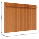 Ver imagem 3 de Rack Bancada Classic 2 Gavetas com Nicho e Painel para TV Suspenso Ripado Loft 2.2 Off White Nature 