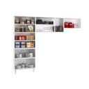 Ver imagem 4 de Kit de Cozinha Modulada 3 Peças Star New (2 Armários + 1 Paneleiro) CPT106 Branco/Preto - Telasul