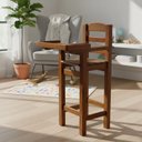 Ver imagem 2 de Banqueta Alta Cadeira de Alimentação Bebe Infantil Madeira Maciça Imbuia