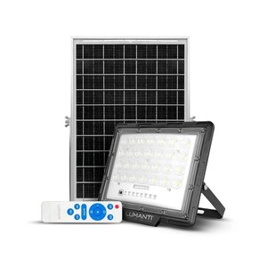 Refletor Led Solar 100w com Placa Solar e Controle Remoto – Ip66 Lumanti