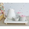 Kit Higiene Porcelana Bebê Meninas Rosa Bebê Térmica - 2