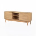Ver imagem 3 de Rack Kaki para TV 55 Polegadas 135cm 2 Portas 1 Nicho Tauari Casavee