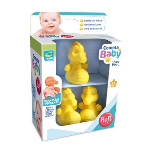 Brinquedo Baby Soft Cavalo Marinho +3 Meses Cometa Brinquedos