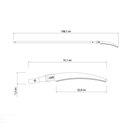 Ver imagem 3 de Serrote de Poda Profissional 13" / 330 Mm Tramontina em Aço com Cabo de Madeira 145 Cm Tramontina