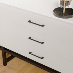 Puxador Liveri IL 950 - Preto - 224MM - 3 Puxador Liveri IL 950 - Preto - 224MM - 3