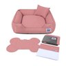 Enxoval Cama de Cachorro Impermeável com Zíper Pandora - Gg - Rose - 1