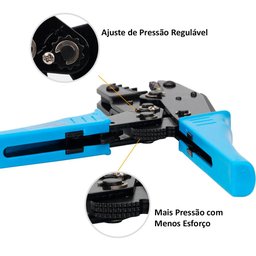 Dmti Alicate de Crimpar Terminal Pré e Isolado 0,25 a 6mm - 3