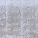 Ver imagem 6 de Cobre Leito + Jogo de Cama 7 Peças Queen Percal 200 Fios Mistral 100% Algodão - Branco
