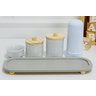 Kit Higiene Porcelana Bebê Pinus Cinza Térmica Bandeja Maternidade Unissex - 7