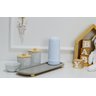 Kit Higiene Porcelana Bebê Pinus Cinza Térmica Bandeja Maternidade Unissex - 6