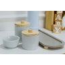 Kit Higiene Porcelana Bebê Pinus Cinza Térmica Bandeja Maternidade Unissex - 3
