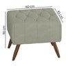 Puff Puf Para Sala Pes Madeira Trit Veludo SL 940 Peer - 4