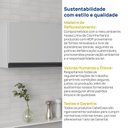 Ver imagem 7 de Armário Aéreo Planejado Porta Basculante 100cm Nara CabeCasa MadeiraOriginals Cinza
