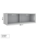 Ver imagem 4 de Armário Aéreo Planejado Porta Basculante 100cm Nara CabeCasa MadeiraOriginals Cinza