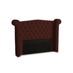 KIT + Cabeceira Com Recamier Baú Dunas Princesa em captonê 1,95 Casal Cama Box Marrom Veludo Dalaqua - 2