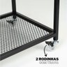 Carrinho Auxiliar para Churrasco Estilo Industrial Pinus com Tingidor Imbuia - 4