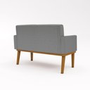 Ver imagem 3 de Sofá Namoradeira Reforçada 2 Lugares Luxo Tecido Linho Cor:Linho Grafite