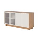 Ver imagem 1 de Balcão Aparador Buffet 4 Portas Naelly Noce Freijó/off White C04 - D’Rossi