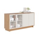 Ver imagem 7 de Balcão Aparador Buffet 4 Portas Naelly Noce Freijó/off White C04 - D’Rossi