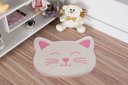 Ver imagem 1 de Tapete Infantil Natural Formato de Gato Rosa 56X64CM
