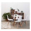 Ver imagem 4 de Conjunto Mesa Square Redonda Branco Fosco 88cm com 4 Cadeiras Eiffel - Branco
