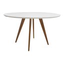 Ver imagem 2 de Conjunto Mesa Square Redonda Branco Fosco 88cm com 4 Cadeiras Eiffel - Branco