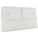 Ver imagem 1 de Cabeceira Cama King 195cm Nalu Bouclê Creme Z37 - Mpozenato
