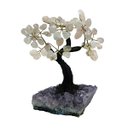 Ver imagem 1 de Árvore Quartzo Rosa 12 Galhos E 60 Pedras - Altura 13 Cm