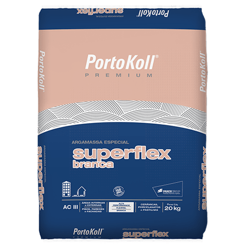 Argamassa Superflex Aciii Branca 20kg Portokoll