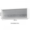 Armário Aéreo Cozinha em Aço 2 Portas Branco 800516 - Telasul - 2