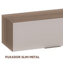 Ver imagem 3 de Armário Suspenso Pequeno Carvalho Oak Off White Etna Poliman