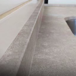 Papel de Parede Cimento Queimado Claro Adesivo Autocolante Vinílico Efeito Industrial Concreto Rústi - 4