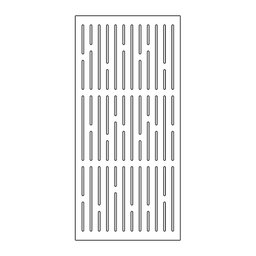 Painel Vazado Divisória Mdf London Branco Decore Painéis e Divisórias 0,60x2,20m - 1