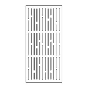 Painel Vazado Divisória Mdf London Branco Decore Painéis e Divisórias 0,60x2,20m