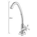 Ver imagem 2 de TORNEIRA SIMPLES BANCADA 1/4 DE VOLTA ABS ULTRA RESISTENTE