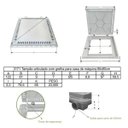 Ver imagem 4 de Tampão 80x80 Art Rebaixada C/grelha Piscinas
