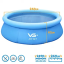 Ver imagem 4 de Piscina Inflável Joy Set 2490l Circular 240cm com Filtro Bomba Vg Plus 110v