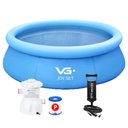 Ver imagem 1 de Piscina Inflável Joy Set 2490l Circular 240cm com Filtro Bomba Vg Plus 110v