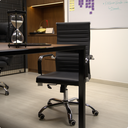 Ver imagem 6 de Cadeira Escritório Ergonômica Presidente Executiva Esteirinha Office Elegance Milano Preto