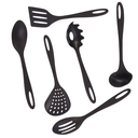Ver imagem 3 de Jogo de Utensilios 6 Peças de Nylon Utily Preto